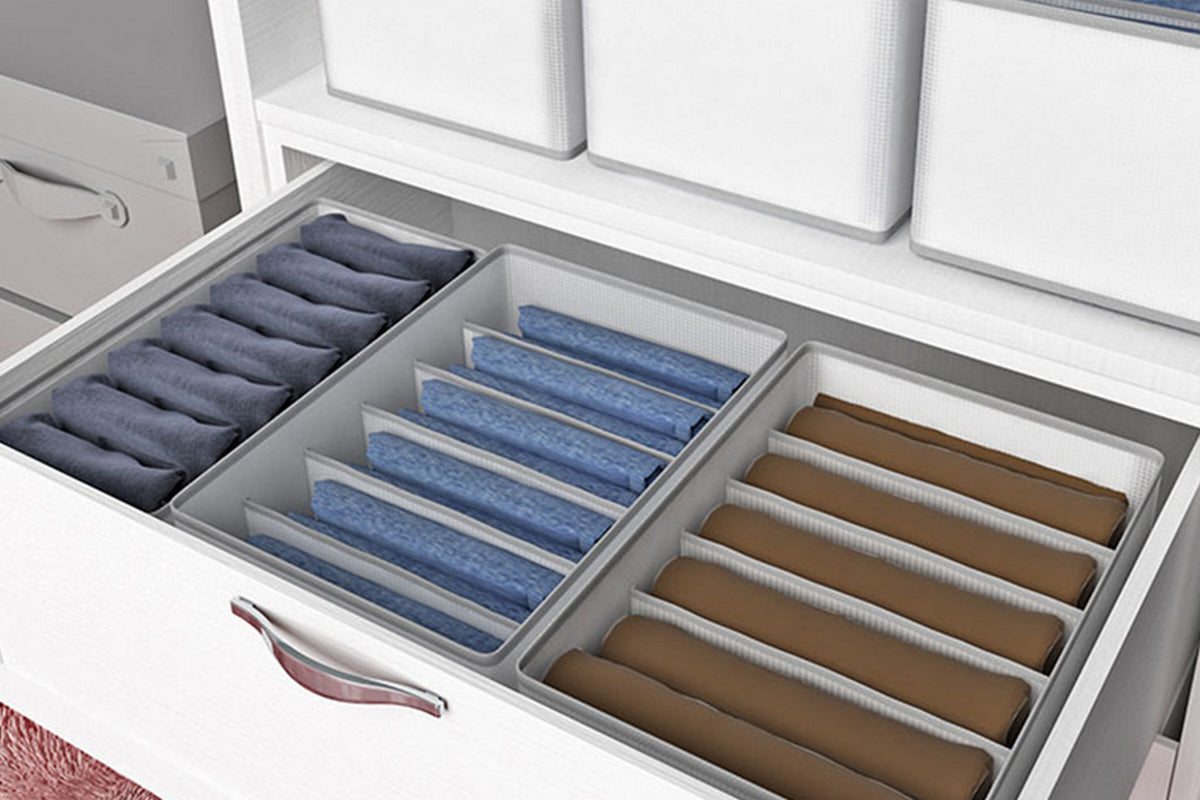 Organizer for Closet Extra Large 7 Grids with Handle