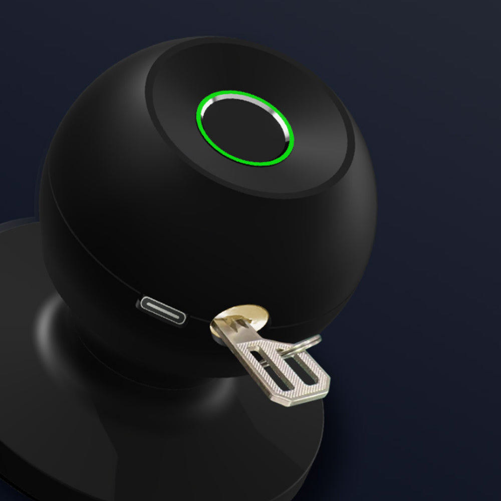 Smart Fingerprint Entry Door Lock Keyless Door Knob with Lock with App Control