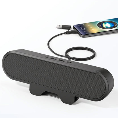 USB Clip-On Speaker 10W High Power Portable Soundbar for Laptop PC