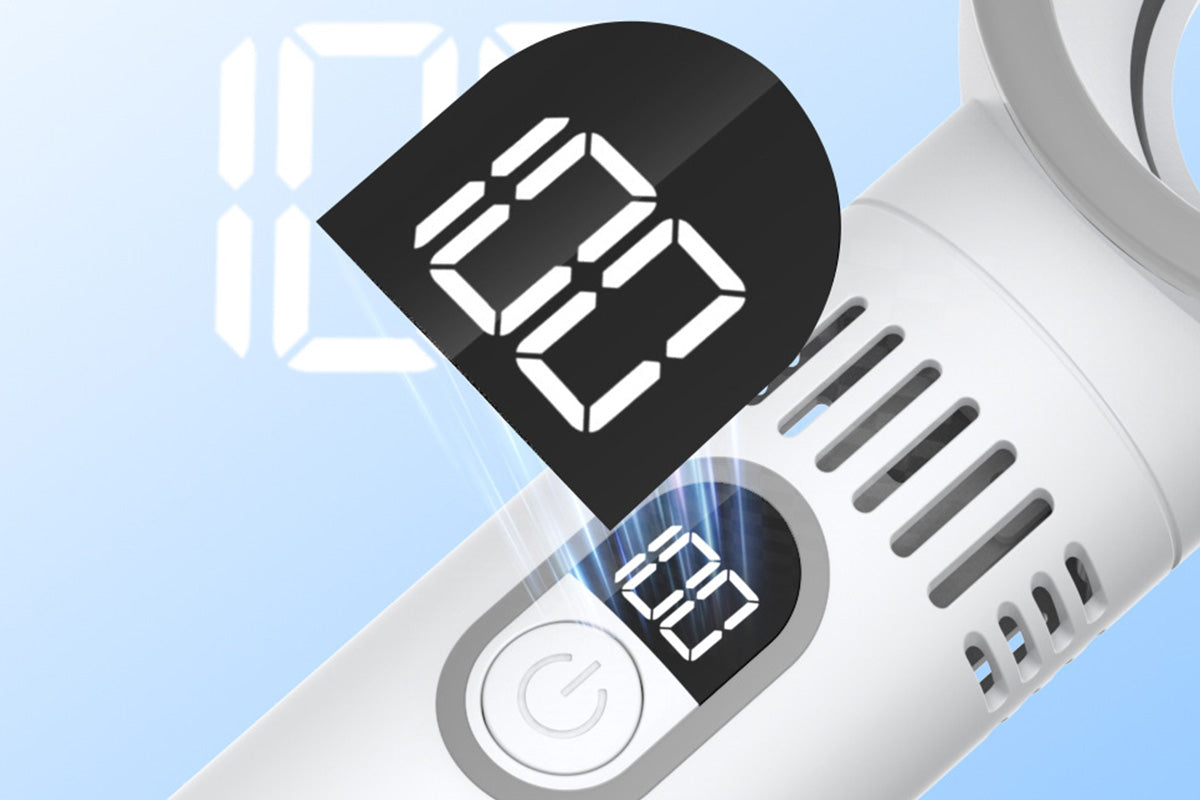 Bladeless 5 Speeds Rechargeable Mini Fan - White