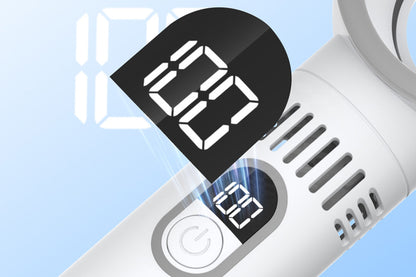 Bladeless 5 Speeds Rechargeable Mini Fan - White