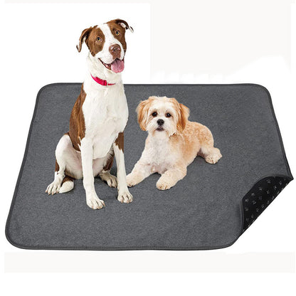 Coral Fleece Washable Dog Mat ââ‚?Non-Slip Reusable Pee Pad for Pets