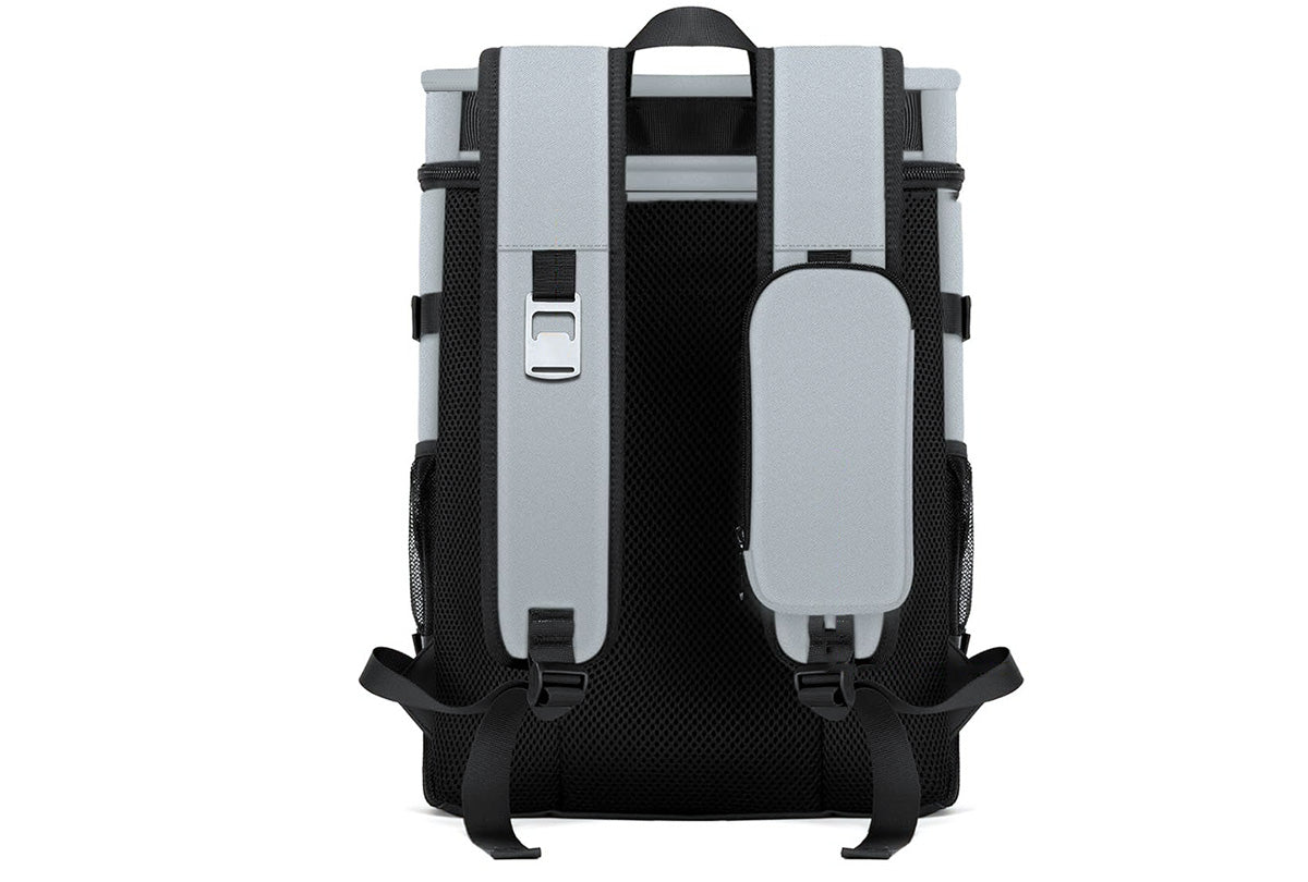 25L Insulated Cooler Backpack Freshness Preservation Backpack For Beach -Grey