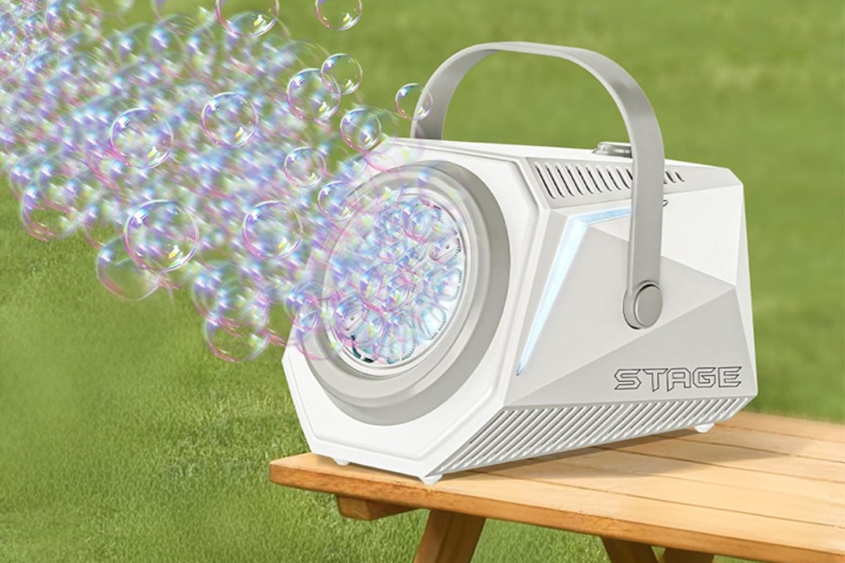 Automatic Blower Remote Control Bubble Machine - White