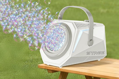 Automatic Blower Remote Control Bubble Machine - White