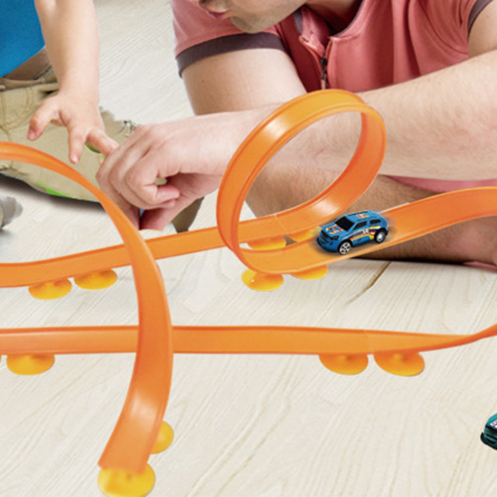 1.9m Track Car Set with Suction Cups for Kids Racing Toy Fun