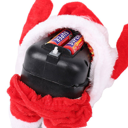 Electric Parachute Swing Santa Four-circle Santa Claus with Music Christmas Hanging Ornaments Xmas Gift
