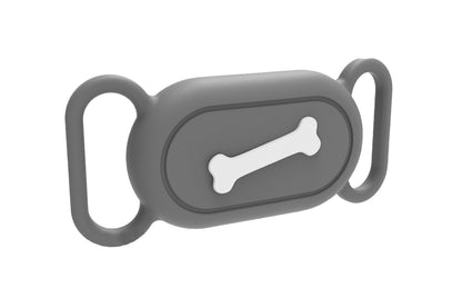 Silicone Pet Collar Case for Samsung Galaxy SmartTag 2 - Bone