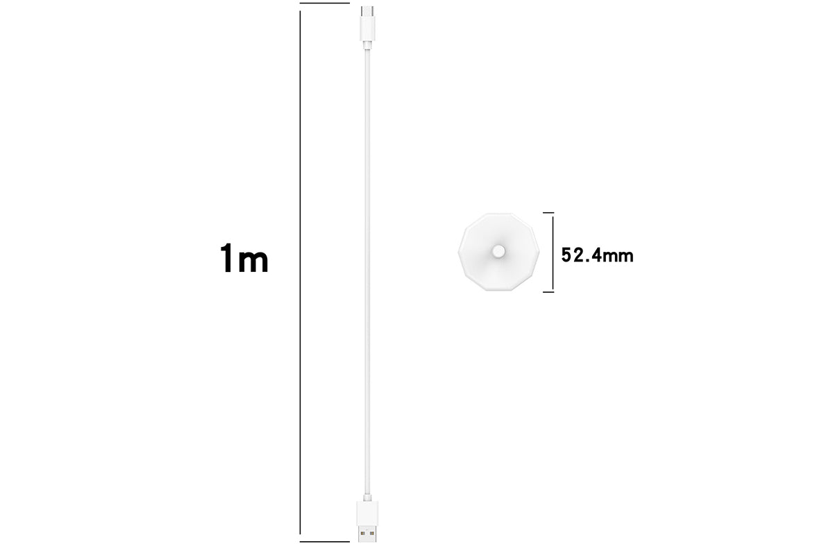 2Pcs USB Charger for Braun Oral-B Electric Toothbrushes Portable Charging Base Power Cable Cord-White