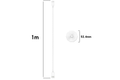 2Pcs USB Charger for Braun Oral-B Electric Toothbrushes Portable Charging Base Power Cable Cord-White