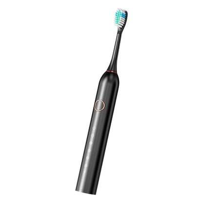 6-Mode Electric Toothbrush with 10 Brush Heads Rechargeable  Toothbrush Set for Home Travel Black