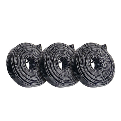 3PCS PET Braided Cable Sleeving Expandable Wire Sheathing for Cable Protection