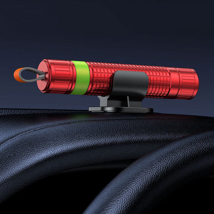 Car Safety Hammer with Window Breaker & Seat Belt Cutter Red