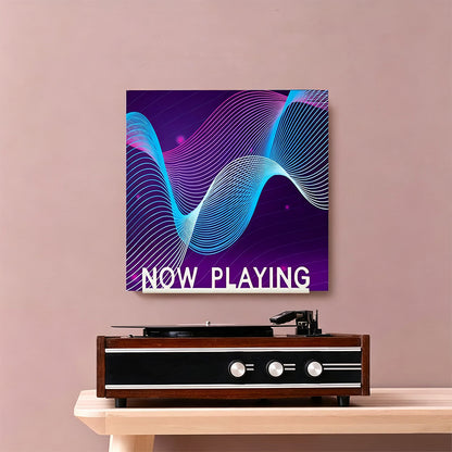 Acrylic Vinyl Record Wall Display Shelf-White
