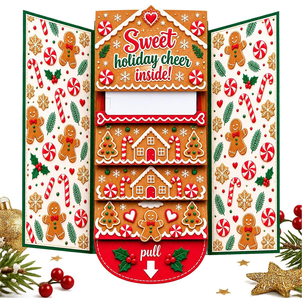 Waterfall Christmas Gift Card Booklet Christmas Gift Card Book for Adults - Candy House