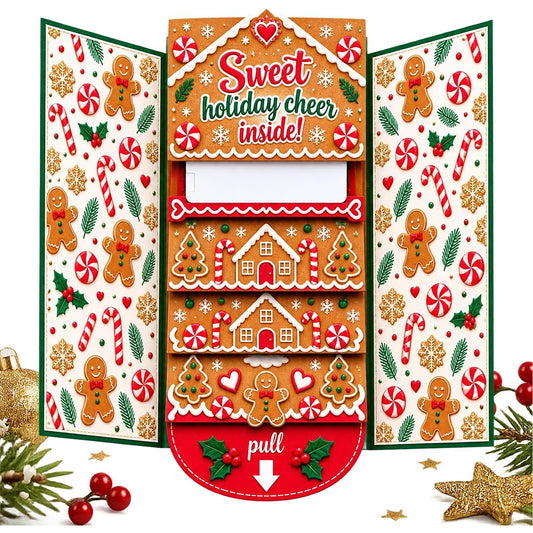 Waterfall Christmas Gift Card Booklet Christmas Gift Card Book for Adults - Candy House