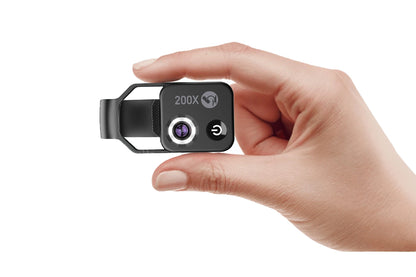 200X Phone Mini Pocket Microscope - Black