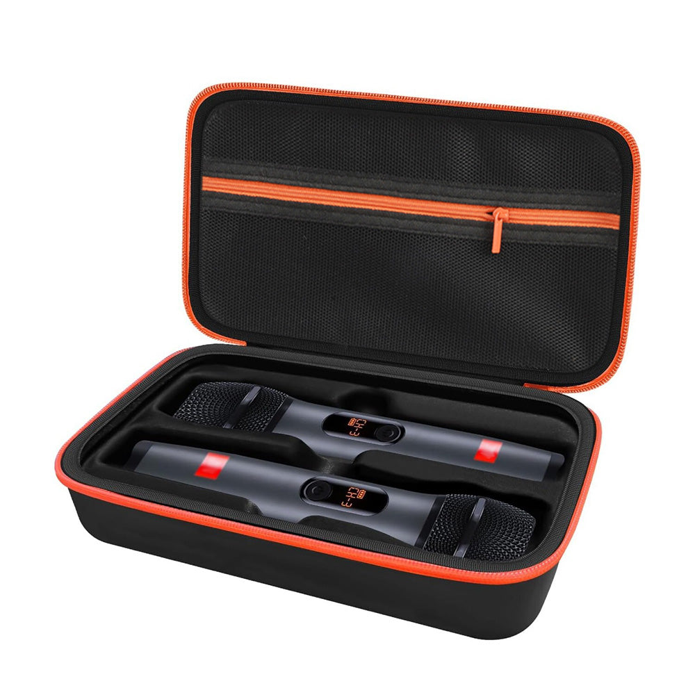 Microphone Carrying Case for Dual Wireless Mic Storage Portable Travel Bag