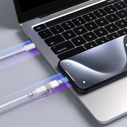 4 Pcs USB-C Male to Lightning Female Adapter for iPhone 15/16 Charging and Data Transfer