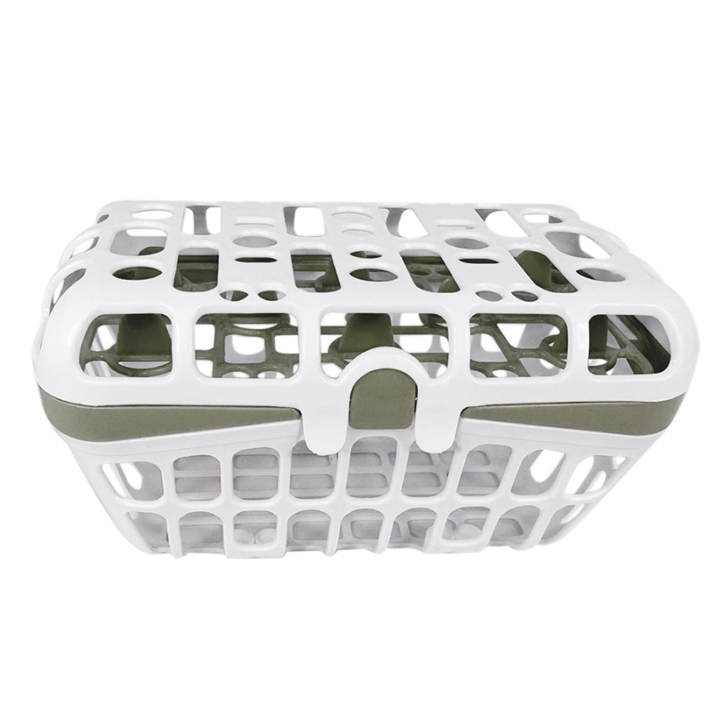 2 Pack Newborn Bottle Nipple Holder Portable Drain Basket Rack