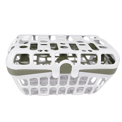 2 Pack Newborn Bottle Nipple Holder Portable Drain Basket Rack