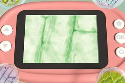 1000X Digital Pocket Microscope Rechargeable Handheld Portable Microscopes For Kids-Pink