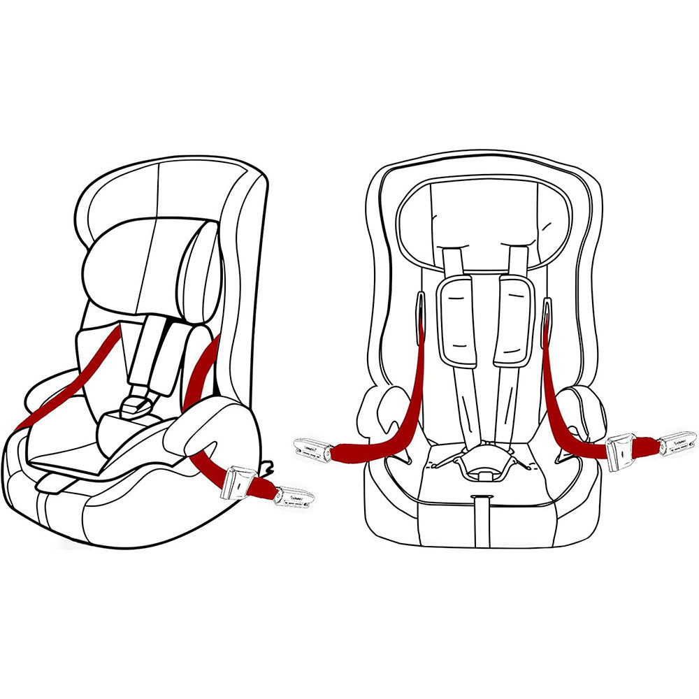 Adjustable Latch Link Belt Anchor Holder Car Fixing Seatbelt Straps for Isofix  Latch Interface