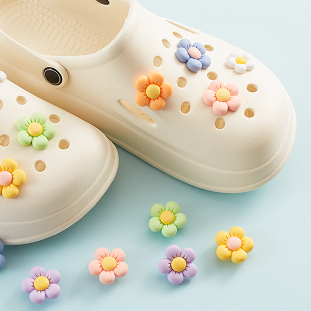 56Pcs Flower Shoe Charms Shoes Decorative Accessories DIY Craft Kits