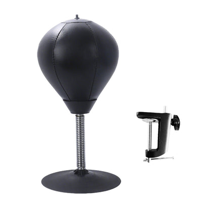 Desktop Punching Speed Ball with Clamp and Suction Cup-Black