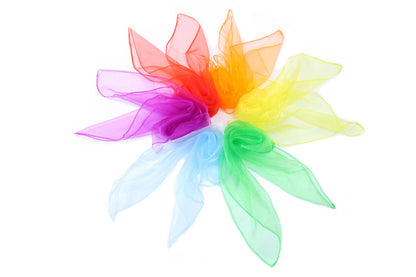 12 Pieces Juggling Scarves Dance Music Scarfs