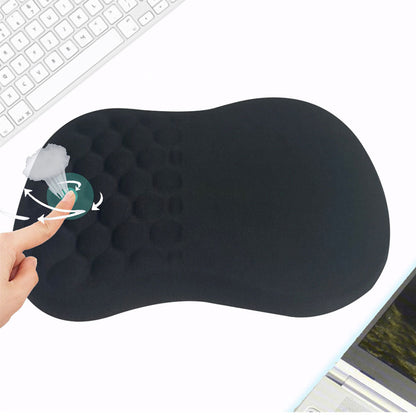 Ergonomic Computer Mouse Pad Memory Foam Wrist Rest Support for Home Office Black