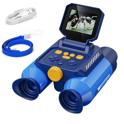 Digital Binoculars with Night Vision and 10X Optical Zoom - Blue