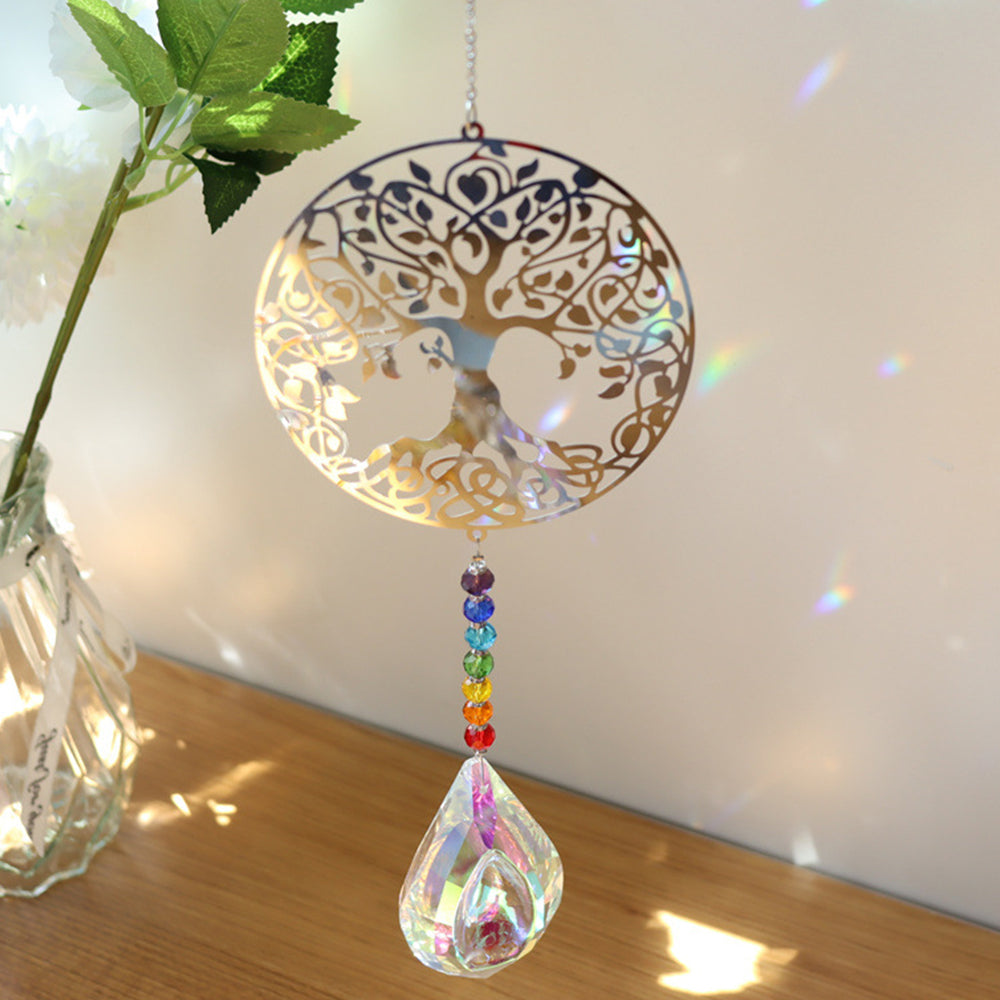 5Pcs Artificial Crystal Prism Suncatcher Rainbow Makers