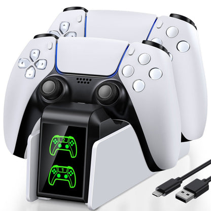 PS5 Controller Charging Dock ââ‚?Dual Fast Charger with LED Indicator