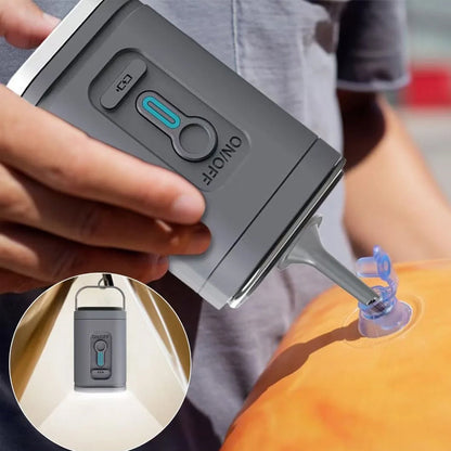 Mini Electric Air Pump with LED Light Rechargeable Portable Outdoor Pump for Pool Floats Air Bed Mattress Swimming Ring