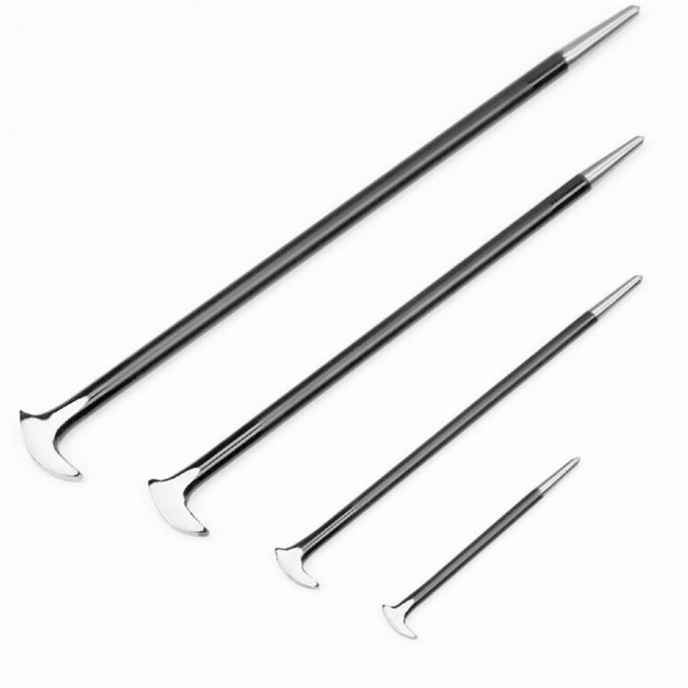 4-Piece Set Pry Bar Tools Wrecking Hand Tool for Automotive Machinery Aligning and Prying