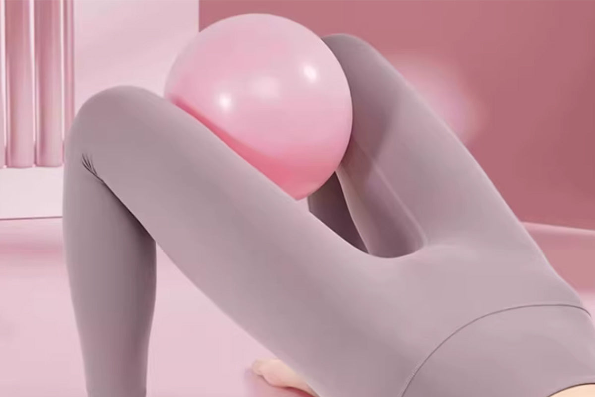 9 Inch Pilates Ball Mini Yoga Ball - Pink