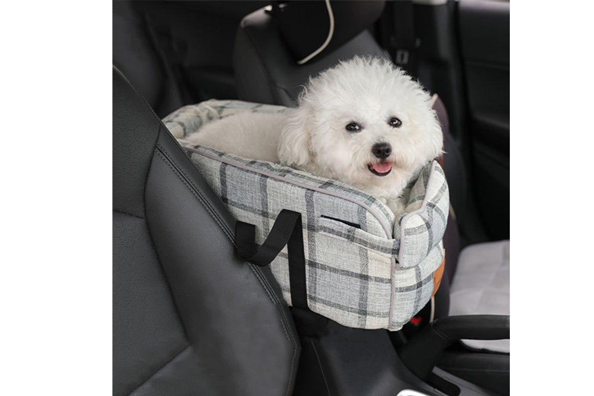 Pet Car Seat Console Dog Booster Pet Supplies for Outdoor On Car Armrest-Style 2