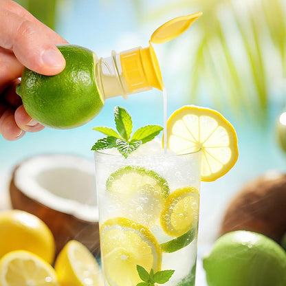 2PCS Portable Lemon Squeezer Screw Top Citrus Juicers for Lemon Lime & Orange