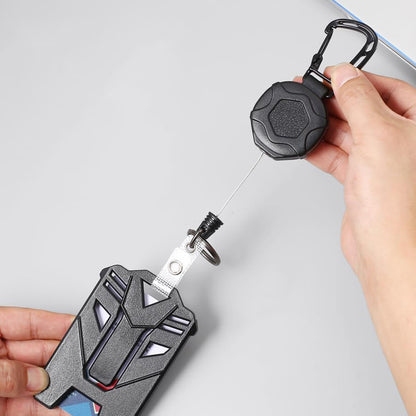Badge Holder Retractable ID Cards Holder with Lanyard