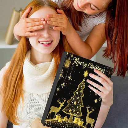 24 Days Jewerly Countdown to Christmas Calendar Xmas Necklace Earrings Bracelet Advent Calendar Surprise Box Style 1