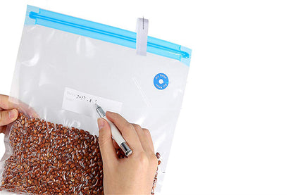 10 pieces Reusable Food Vacuum Sealer Bag with Manual Pump