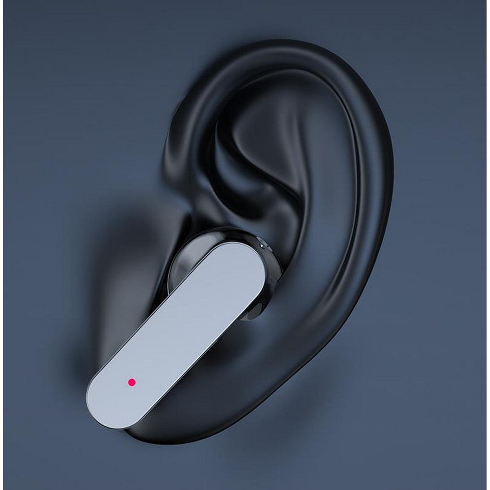 TWS Wireless Headphones Transparent LED Display Earbuds Wireless Bluetooth Headset Fone Earphones-Black