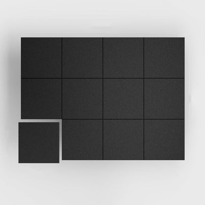 12Pcs Large Felt Bulletin Board Cork Boards for Walls Office Classroom-Black