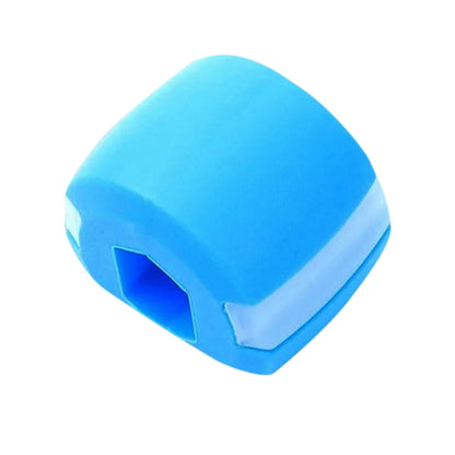Jaw Line Exercise Fitness Ball Trainer Muscle Neck Face Exerciser Toning Device-Blue