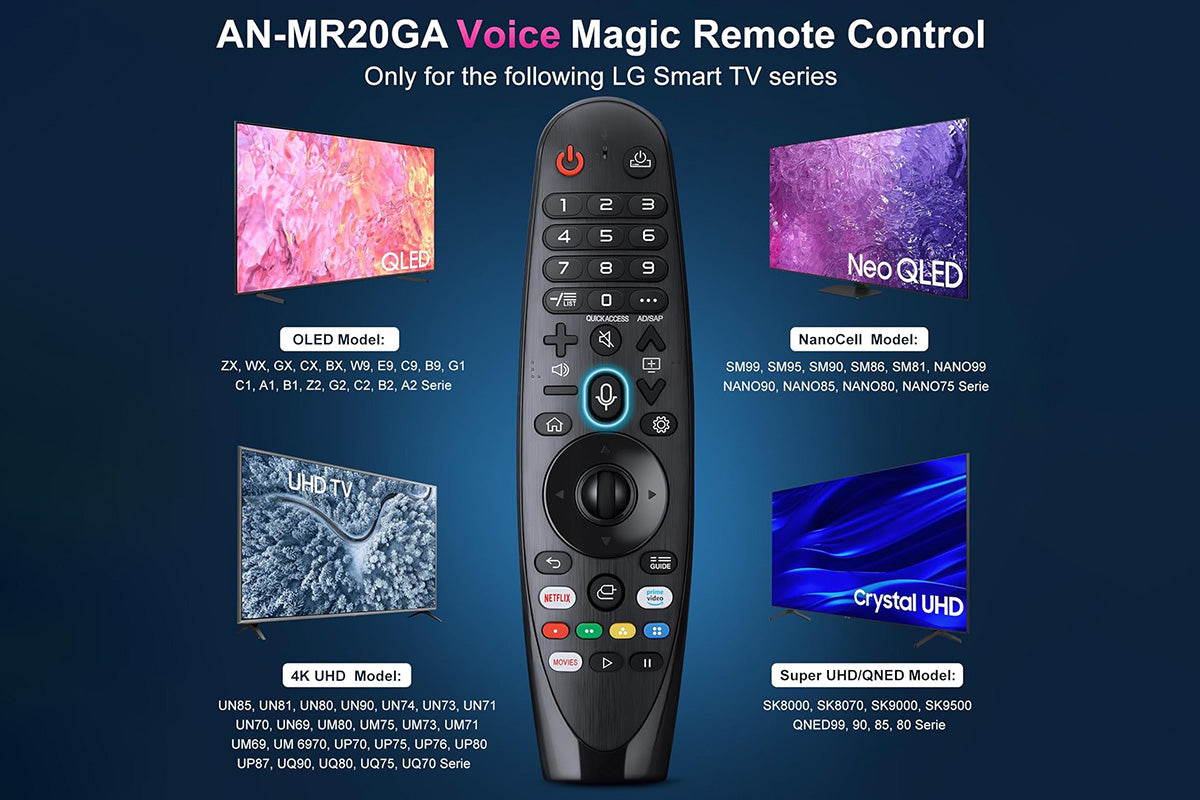 2 Piece Magic Replacement Remote Control for LG TV