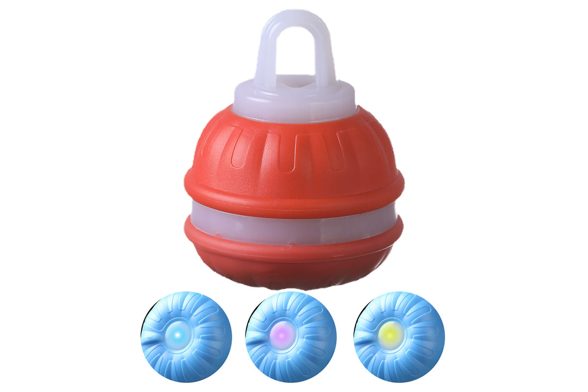 USB Rechargeable Motion Activated Rolling Dog Ball Toy Orange