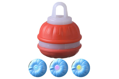 USB Rechargeable Motion Activated Rolling Dog Ball Toy Orange