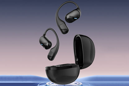 Open Ear Earbuds Bluetooth 5.3 Wireless Headphones IPX5 Waterproof for Sports-Black
