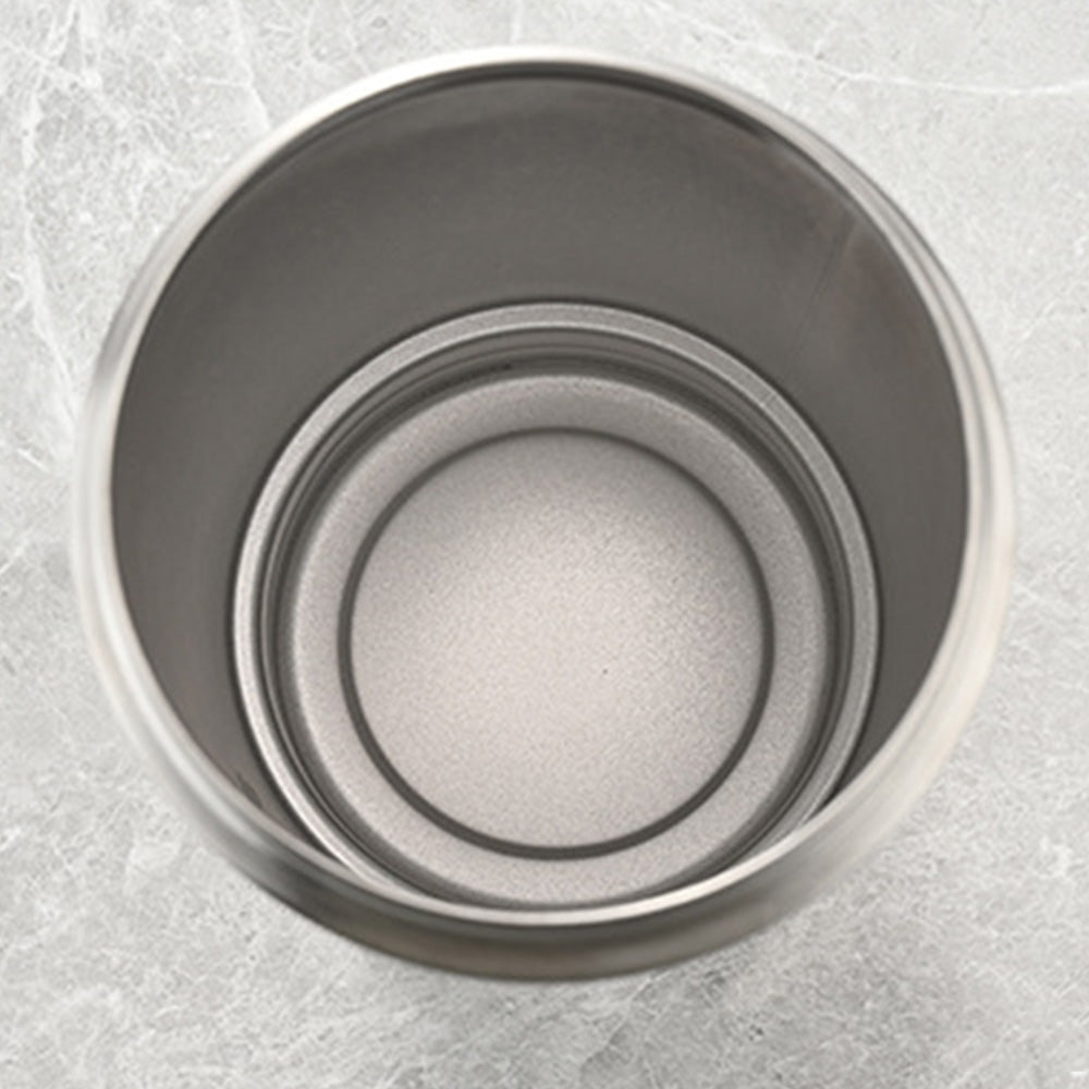 750ml 304 Stainless Steel Protein Shaker Bottle with Mixing Ball-Silver